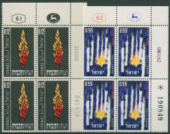 Israel 1962 Helden Und Märtyrer 256/57 Plattenblock Postfrisch (C61531) - Unused Stamps (without Tabs)