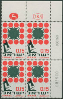 Israel 1966 Krebsforschung 377 Plattenblock Postfrisch (C61572) - Neufs (sans Tabs)