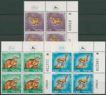 Israel 1967 Tiere Steinbock Gazelle 403/05 Plattenblock Postfrisch (C61582) - Unused Stamps (without Tabs)