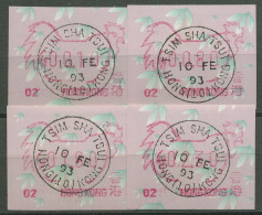 Hongkong 1993 Jahr Des Hahnes Automatenmarke 8.2 S1.2 Automat 02 Gestempelt - Distributors