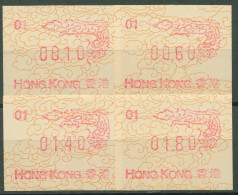 Hongkong 1988 Jahr Des Drachen Satz 0,10/0,60/1,40/1,80 ATM 3d S2.1 Postfrisch - Distributors
