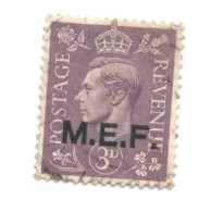 (COLONIE E POSSEDIMENTI) 1942, MEF, SOPRASTAMPATI, 3p - 1 Francobollo Usato (CAT. SASSONE N.4) - Britische Bes. MeF