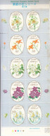 2013 Japan Seasonal Flowers #6 Miniature Sheet Of 10 MNH - Unused Stamps