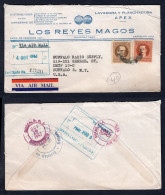 CUBA 1947 Registered Cover To USA (p3938) - Briefe U. Dokumente