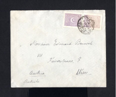 16352-TURKEY-OLD OTTOMAN COVER GALATA To VIENNA (austria) 1925.ENVELOPPE.Brief.TURQUIE - Covers & Documents