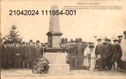 BEAUNE-la-ROLANDE. Cpa  - Monument Inauguré Le 20 Octobre 1905... (scans Recto-verso) - Beaune-la-Rolande