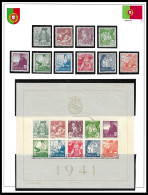 PORTUGAL (1941 Af#Block-4 National Costumes) MNH Cat.Val. € 425.00 + MI No 632-41 € 185,00 COMPLETE SET SUPERB QUALITY - Nuovi