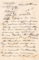 Lettre Manuscrite Et Signée - 1891 - Général De La MORLIERE - Compiègne (60) - - Politisch Und Militärisch