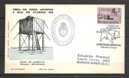 Argentina Antarctica , Belgrano Army Base , Dog Cancellation - Otros & Sin Clasificación