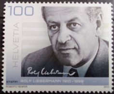 Switzerland 2010, 100th Birth Anniversary Of Rolf Liebermann, MNH Single Stamp - Unused Stamps