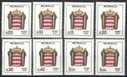 MONACO - 1985 - TAXE - Série N° 75 à 82 ** - Neuf - Luxe - - Impuesto