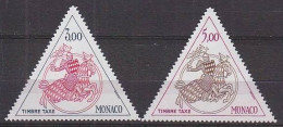 MONACO - 1983 - TAXE - Paire N° 73/74 ** - Neuf - Luxe - - Strafport