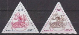 MONACO - 1983 - TAXE - Paire N° 73/74 ** - Neuf - Luxe - - Taxe