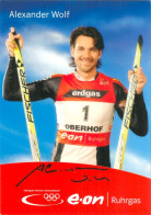 Autogramm AK Biathlon Alexander Ali Wolf WSV Oberhof 05 Schmalkalden DDR Olympia IBU Sport Skiskydning Deutschland - Autógrafos