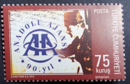 Türkiye 2010, 90 Years Of Turkish National Broadcast Anadolu Ajans, MNH Single Stamp - Neufs