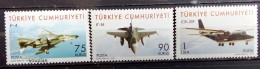 Türkiye 2010, Fighter Aircraft, MNH Stamps Set - Ongebruikt