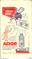 Buvard Acior , L'éclat Naturel Du Métal Neuf , Produit Lion Noir - Wash & Clean