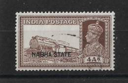 INDIA - NABHA 1938 4a SG 85 FINE USED Cat £8.50 - Nabha