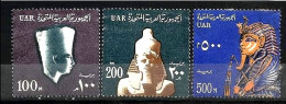 Egypt: 1964, Complete SET Of Mi Nr 201 - 203, Tut, Ramses & Amenhotep, VF - Oblitérés