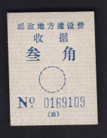 CHINA CHINE CINA SICHUAN CHONGQING 630000 ADDED CHARGE LABEL (ACL)   0.30 YUAN - Other & Unclassified