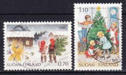 1981. Finland. Christmas. Used. Mi. Nr. 889-90 - Gebraucht