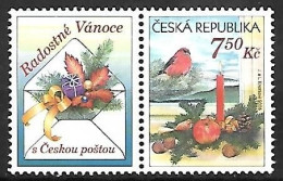 Czech Republic (Ceska) - MNH ** 2006 CHRISTMAS With Tab :  Red Crossbill  -  Loxia Curvirostra - Zangvogels