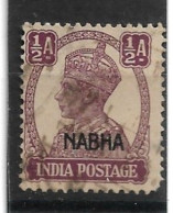 INDIA - NABHA 1942 ½a SG 106 FINE USED Cat £2.50 - Nabha