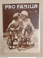 Copertina Pro Familia Del 1938 Bambini Italiani Su Triciclo Moda E Costume - Other & Unclassified