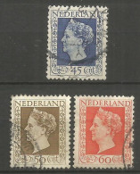 HOLANDA YVERT NUM. 488/490 SERIE COMPLETA USADA - Gebruikt