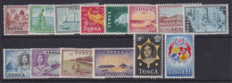 Tonga, Scott 100-113 (SG 101-114), MLH - Tonga (...-1970)