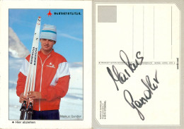 Autogramm AK Langläufer Markus Gandler Höglrainmühle Kitzbühel Österreich Austria ÖSV Olympia Cross-country Skiing - Autografi