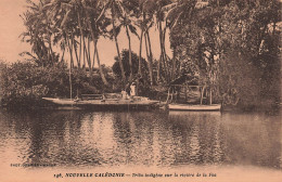 FRANCE - Nouvelle Calédonie - Tribu Indigène Sur La Rivière De La Foa - Bateaux - Animé - Carte Postale Ancienne - Nouvelle Calédonie