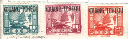 KOUANG-TCHEOU, PAESAGGI, LANDSCAPES, 1937, USATI Scott:FR-KT 99-101 - Used Stamps