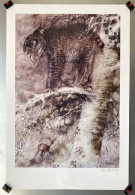 Affiche Bd Signée Hausman - Le Lynx - 40 X 60 Cm - Serigraphies & Lithographies