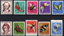 SCHWEIZ BUNDESPOST 602-06,618-22 **, 1954/5, Pro Juventute, 2 Prachtsätze, Mi. 27.- - Used Stamps