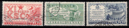 Tchécoslovaquie 1958 Mi 1075-7 (Yv 959-61), Obliteré, - Used Stamps