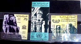 Egypt 1965, Complete SET Of Mi 808-10, UNISCO, Saving Nubian Monuments, VF - Used Stamps