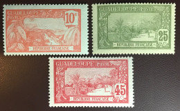 Guadeloupe 1922 Definitives 3 Values Y&T 79, 81, 84 MNH - Neufs