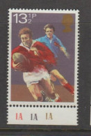 Great Britain 1980 Rugby 13 1/2 P With Bottom Selvage MNH ** - Nuevos