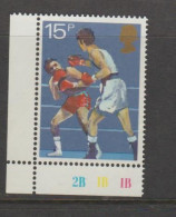 Great Britain 1980 Boxing 15p Corner Piece MNH ** - Neufs