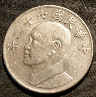 CHINE - CHINA - TAIWAN - 5 YUAN 1983  - KM 552 - Chiang Kai-shek - Taiwan