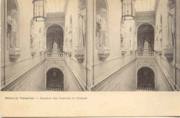 CPA - PALAIS DE VERSAILLE - ESCALIER DES GUERRES DE CRIMEE - Cartes Stéréoscopiques