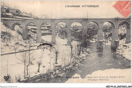 AEEP4-63-0280 - OLLIERGUES - La Dore Et Le Pont Du Chemin De Fer - Paysage D'hiver  - Olliergues