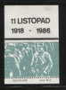 POLAND SOLIDARNOSC SOLIDARITY KPN 1986 11 NOVEMBER INDEPENDENCE FROM AUSTRIA GERMANY RUSSIA (SOLID0208/0472) Pilsudski - Solidarnosc-Vignetten