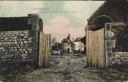 WATERLOO : Porte De La Ferme De Hougoumont. Carte Peu Courante. - Waterloo