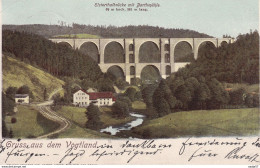 Elsterthalbrücke Mit Bartmühle 1901 - Ponts