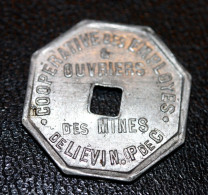 Jeton De Nécessité De Pain "Boulangerie 1922 Coopérative Des Employés & Ouvriers Des Mines De Liévin" Mining Token - Monetary / Of Necessity