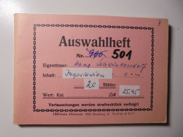 Auswahlheft Nr. 501 20 Blätter 179 Briefmarken Xx Jugoslawien 1919-1963/Mi Nr. 92-1048, Unvollständig Ca - Collections, Lots & Series