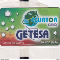 EQUATORIAL GUINEA - Getesa Prepaid Card 20000 Fcfa(plastic), Mint - Aequatorial-Guinea