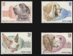 España 1983 Edifil 2711/4 Sellos ** Perros De Raza Española Perdiguero De Burgos, Mastin Español, Podenco Ibicenco - Neufs